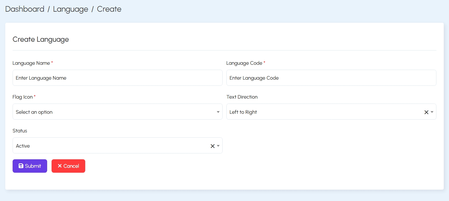 Create Language
