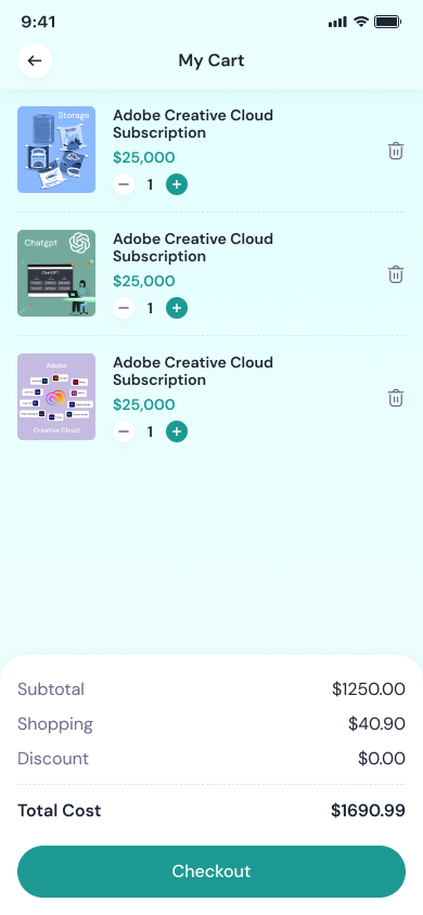 My Cart