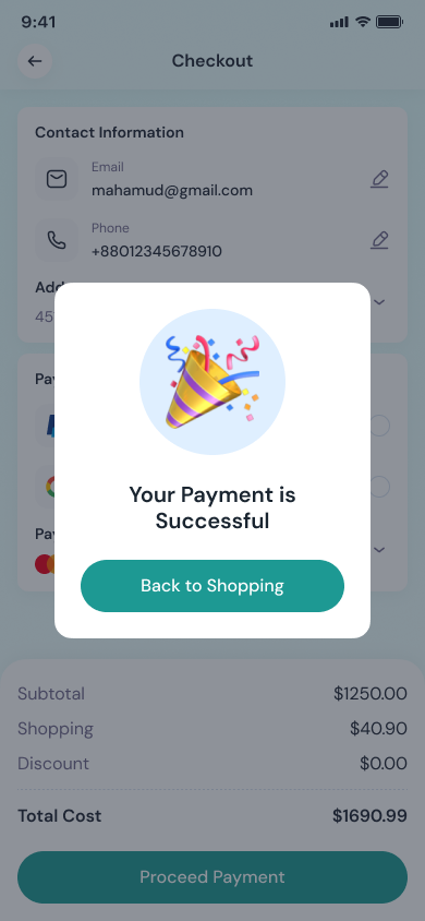 Successful Order